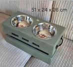 Nieuwe handmade voer-drinkbak hond, Ophalen of Verzenden, Nieuw