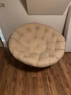 Rotan stoel met kussen, Ophalen, Bohemian chique, Bruin, Riet of Rotan