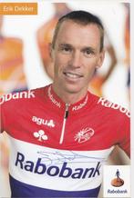 Wielrennen ERIK DEKKER ca 1995 Kaart echte handtekening, Verzamelen, Ophalen of Verzenden, Nieuw, Overige sporten, Spelerskaart