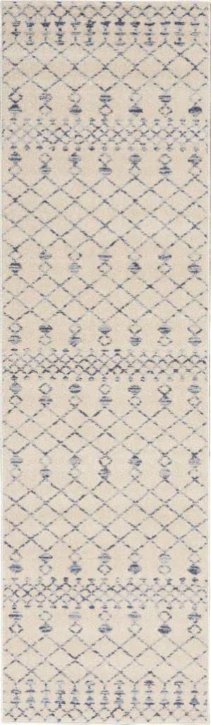 NIEUW! Vloerkleed Nourison Palermo Beige Blue 66x230 €31,99, Huis en Inrichting, Stoffering | Tapijten en Kleden, Nieuw, 50 tot 100 cm