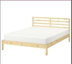 Ikea Bed, Huis en Inrichting, 160 cm, Crème, Gebruikt, Hout
