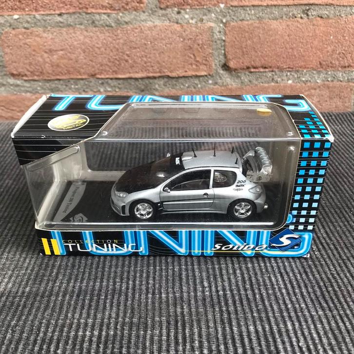 1:43 PEUGEOT 206 TUNING *NIEUW* …… 10,-, Hobby en Vrije tijd, Modelauto's | 1:43, Nieuw, Auto, Solido, Ophalen of Verzenden