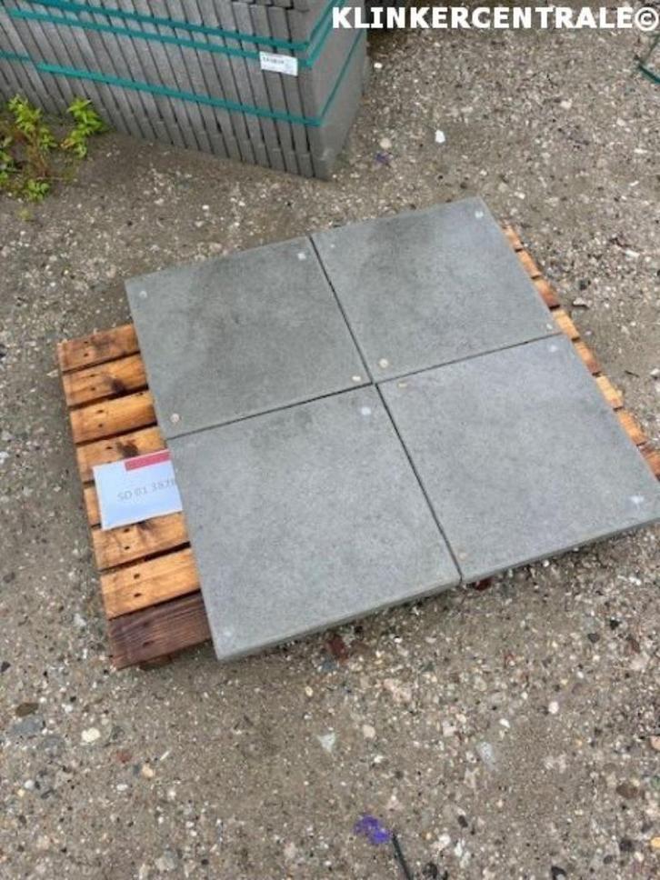 543828 KORTING OPRUIMING B-KEUS terrastegels grijs dreen, Tuin en Terras, Tegels en Klinkers, Nieuw, Terrastegels, Beton, 10 m² of meer
