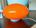 Retro oranje glazen tafellamp, Ophalen of Verzenden, Minder dan 50 cm, Retro modern, Glas