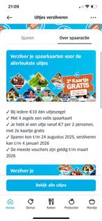 Spaarkaarten uitjes Ah 5 volle kaarten en 1 losse zegel, Tickets en Kaartjes