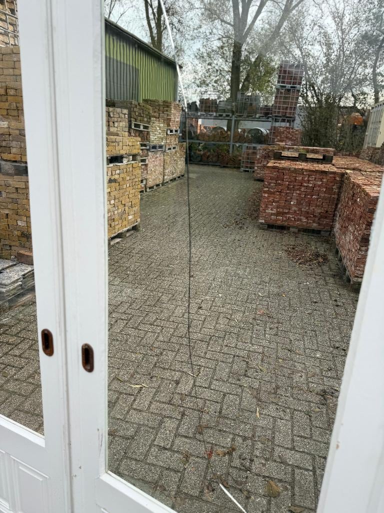 Set schuif / en-suite deuren met glas 211x165cm., Ophalen of Verzenden