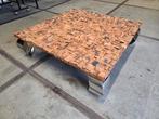 exclusieve salontafel van ROFRA Home 150x150cm!, Gebruikt, Vierkant, Minder dan 50 cm, Industrieel
