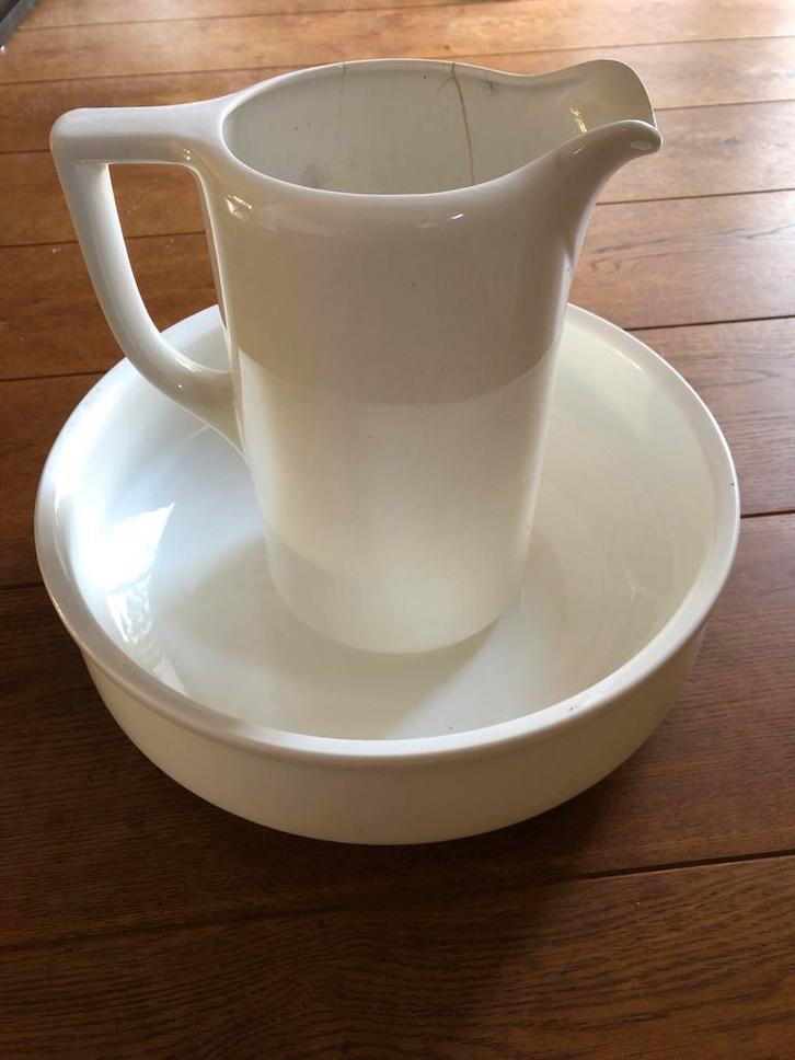 Vintage Waskom met Kan lampet, Antiek en Kunst, Antiek | Keramiek en Aardewerk, Ophalen of Verzenden