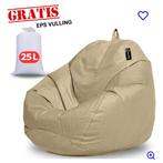 Zitzak – Nieuw - Beige – Ergonomisch Ont, Huis en Inrichting, Zitzakken, Ophalen of Verzenden, Nieuw, Beige, Zitzakstoel