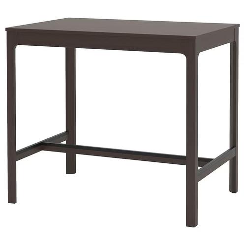 Hoge tafel met 2 barkrukken en extra stoelhoezen (Ikea), Huis en Inrichting, Tafels | Statafels, Zo goed als nieuw, Ophalen