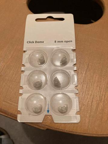 Nieuwe Click Dome oorstukje hoorapparaat  8mm - Nieuw beschikbaar voor biedingen