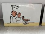 ontbijtbordje Inkognito cartoon van Loriot 2 stuks, Huis en Inrichting, Keuken | Servies, Ophalen of Verzenden, Nieuw, Overige materialen