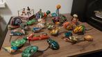 Vintage blikken speelgoed collectie kikker vogel muis etc, Ophalen of Verzenden, Gebruikt