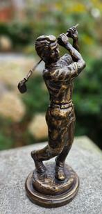 GOLFER / bronzen beeld, Antiek en Kunst, Ophalen of Verzenden