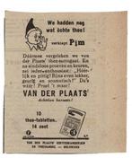2  VAN DER PLAATS KOFFIEBRANDERIJEN EN THEEHANDEL BOLSWARD, Verzenden, Zo goed als nieuw, Overige typen
