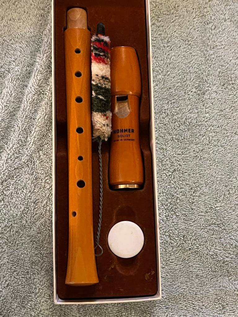 Hohner Solist Blokfluit - G-Sopran, Muziek en Instrumenten, Blaasinstrumenten | Blokfluiten, Gebruikt, Sopraan of Sopranino, Met koffer, hoes of etui