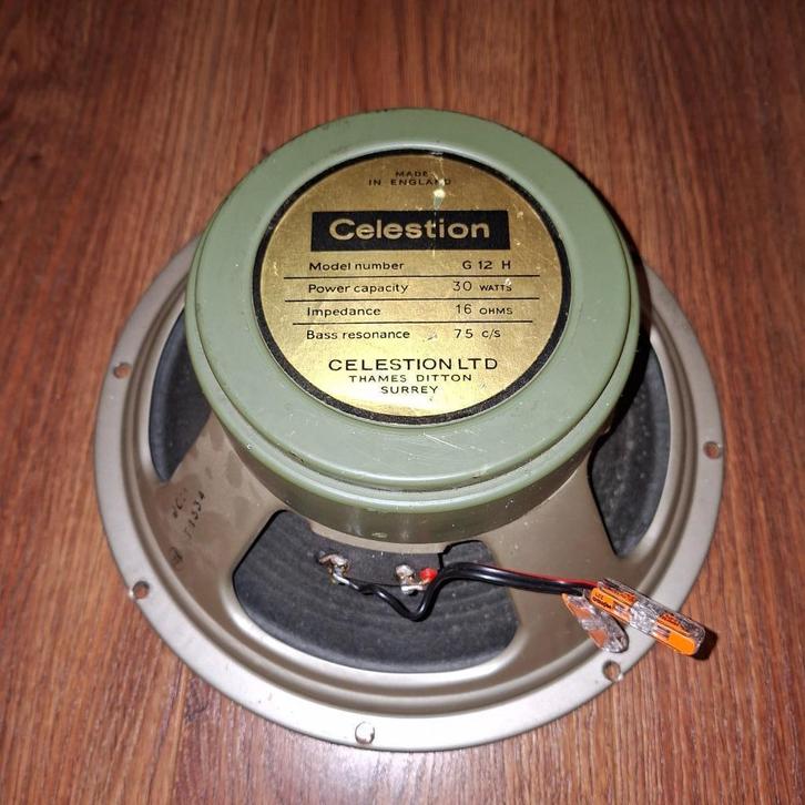Celestion G12H PRE ROLA Greenback 1969, Audio, Tv en Foto, Luidsprekers, Gebruikt, Overige typen, Minder dan 60 watt, Overige merken