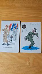 2 x onbeschreven ansichtkaart, Ophalen of Verzenden, Landmacht, Nederland