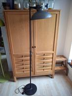 industriële vloerlamp, Huis en Inrichting, Lampen | Vloerlampen, Ophalen, Zo goed als nieuw, Metaal, 150 tot 200 cm