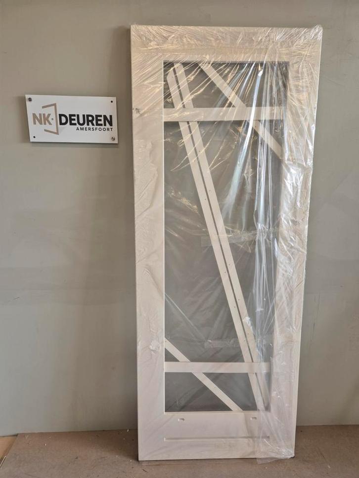 Merbau tuindeur (83x211,5) Stomp NIEUW, Doe-het-zelf en Verbouw, Deuren en Horren, Nieuw, Buitendeur, 200 tot 215 cm, Glas, Ophalen