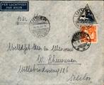Nederlands Indië - Uiver - Heiloo - 1934, Postzegels en Munten, Brieven en Enveloppen | Nederland, Verzenden, Envelop