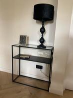 MODERNE SIDETABLE ZWART 80 BREED 30 DIEP, Ophalen, 50 tot 100 cm, Zo goed als nieuw, 25 tot 50 cm