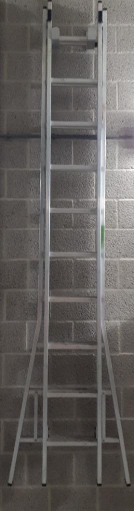 Ladder uitschuifbaar 2x10 NIEUW, Doe-het-zelf en Verbouw, Ladders en Trappen, Nieuw, 4 meter of meer, Ophalen of Verzenden