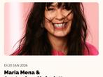 GEVRAAGD: 1 of 2 tickets Maria Mena & Amsterdam Sinfonietta, Twee personen, November