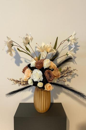 Luxe Kunstboeket (65-80cm) met/zonder vaas beschikbaar voor biedingen