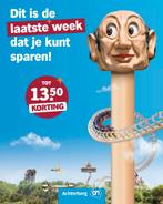 4 spaarkaarten voor korting op de Efteling, Tickets en Kaartjes, Drie personen of meer, Kortingskaart