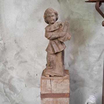 Oud brocante houten beeld houtsnijwerk mooie patina *Etage3* beschikbaar voor biedingen