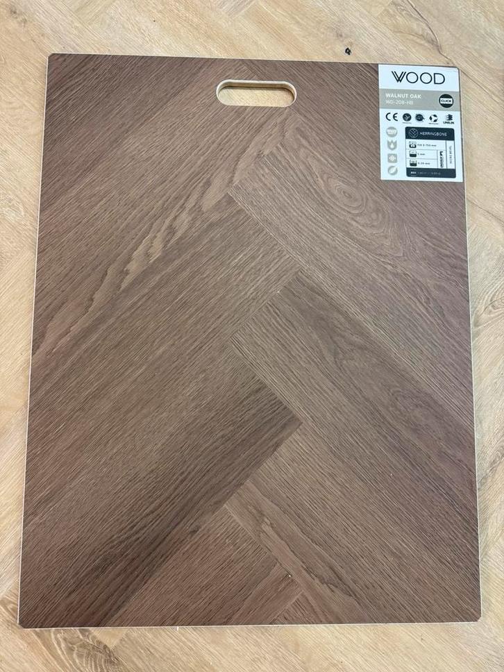 Visgraat PVC Click Vloer | 15 Kleuren | €19,50 p/m², Huis en Inrichting, Stoffering | Vloerbedekking, Zo goed als nieuw, Overige typen