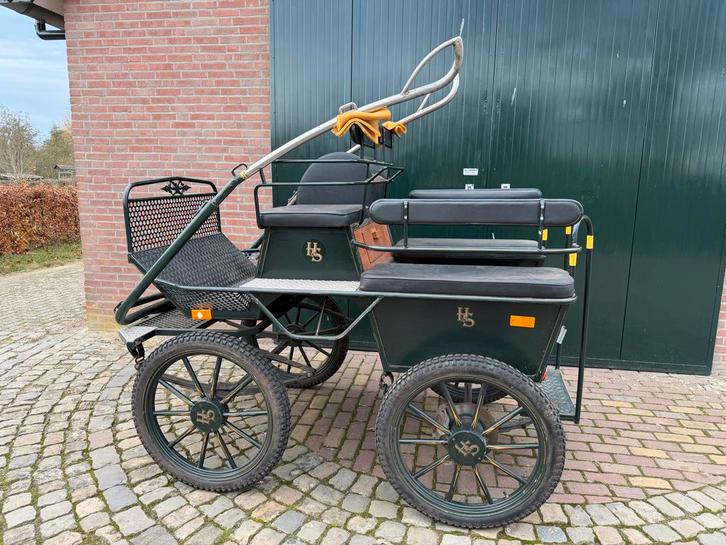 Mooie, degelijke menwagen – direct klaar voor gebruik, Dieren en Toebehoren, Rijtuigen en Koetsen, Gebruikt, Marathonwagen, Paard