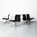 Vintage Charles & Ray Eames (EA 108) Bureaustoelen, Set of 4, Ophalen, Gebruikt, Zwart, Bureaustoel