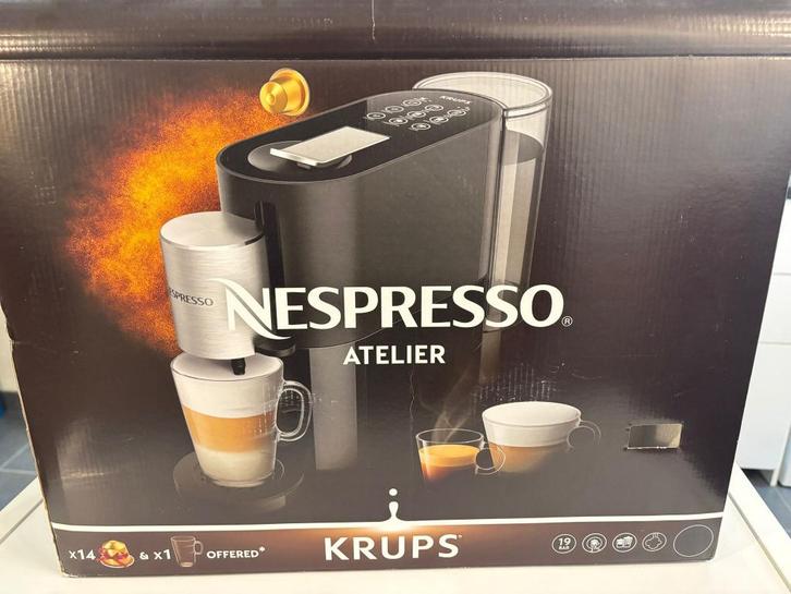 Nespresso Atelier Black met originele Nespresso cup, Witgoed en Apparatuur, Koffiemachine-accessoires, Zo goed als nieuw, Ophalen
