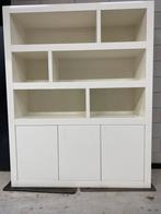 Witte hoogglans vakkenkast, Ophalen, Zo goed als nieuw, 25 tot 50 cm, 150 tot 200 cm