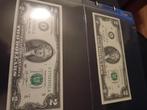 2 Dollar & 1 Dollar Biljetten - UNC, Ophalen of Verzenden, Noord-Amerika, Los biljet