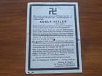 Pamflet Overlijdensadvertentie Adolf Hitler (Utrecht), Verzenden, Nederland