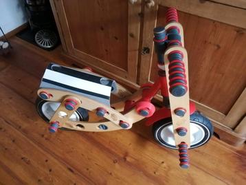 Houten Loopfiets - Stoer Design! beschikbaar voor biedingen