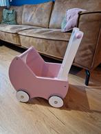 Houten poppenwagen - roze, Kinderen en Baby's, Ophalen, Zo goed als nieuw, Overige typen