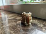 Drie wijze aapjes + zen-kat miniatuur, Ophalen of Verzenden, Gebruikt, Dier
