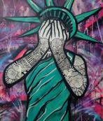 Tattoo Graffiti Art- Mark van Lieshout schilderij 120x100 cm, Ophalen
