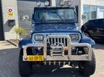 Jeep Wrangler 4.0i Softtop, Gebruikt, Beige, Cabriolet, Blauw