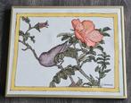 Prachtig geschilderd op zijde - gesigneerd - zie foto's, Ophalen of Verzenden
