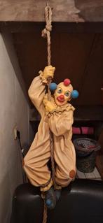 Hangende Clown  aan touw, Ophalen of Verzenden
