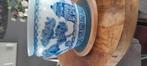 Chinese (plant)pot met blauw panorama, Ophalen