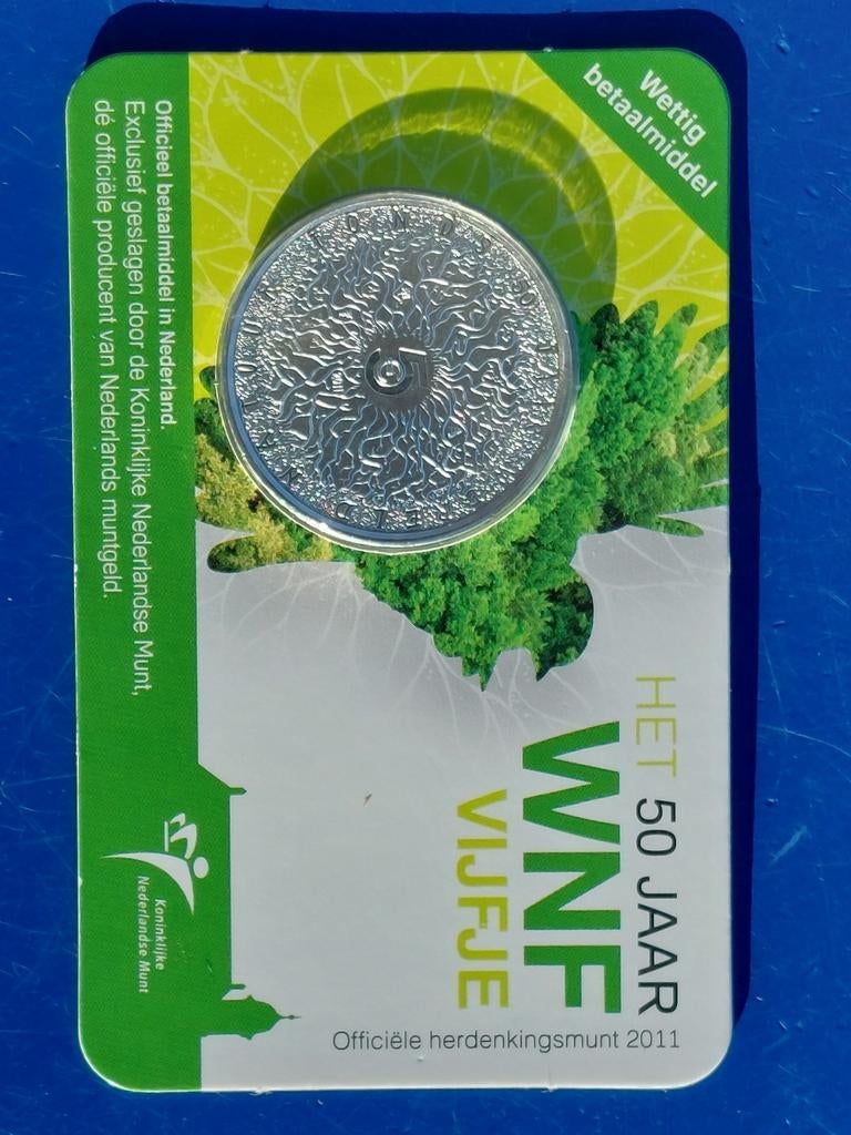 5 Euro coincard WNF 2011, Postzegels en Munten, Munten | Nederland, Ophalen of Verzenden, Koningin Beatrix, Euro's, Losse munt