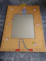 leuke houten spiegel Janbibejan - 48 x 33 cm, Ophalen of Verzenden, Rechthoekig, Minder dan 50 cm, Minder dan 100 cm