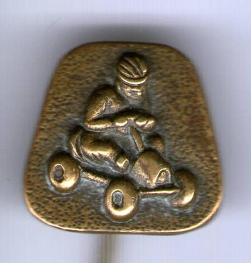Skelter / cart koper speldje ( P_237 ), Verzamelen, Speldjes, Pins en Buttons, Zo goed als nieuw, Speldje of Pin, Verzenden
