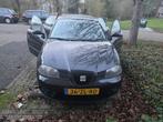 Seat Ibiza 1.4 16V 63KW 5DRS 2008 Zwart, Auto's, Seat, Voorwielaandrijving, 15 km/l, Origineel Nederlands, Handgeschakeld
